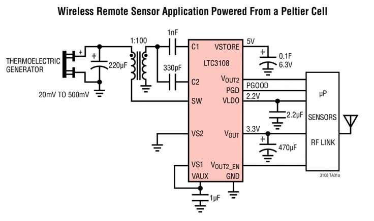 Component Ltc3108 Ultralow Voltage Step Up Converter And