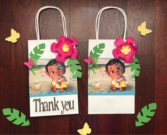 8 Disney Lilo and Stitch Birthday Party Favor Small Bag Goodie Label Box Treat