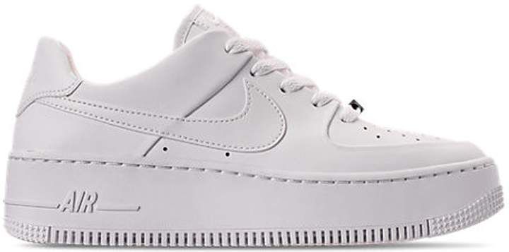 Nike Air Force 1 Sage Low Triple White W In 2021 White Nike Shoes Womens Nike Air Nike Air Force