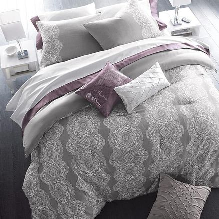 Love The Gray Bedding But Would Switch Purple For Yellow And Blue Love The Gray Bedding But Would Switch Purple For Yellow And Blue Room Ideas In 2018 Bedroom Master