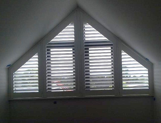31 Best Triangular Windows Images On Pinterest Window Coverings Specialty Shaped Blinds For Arch And Angled Windows