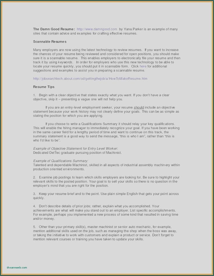 Do resume need objective