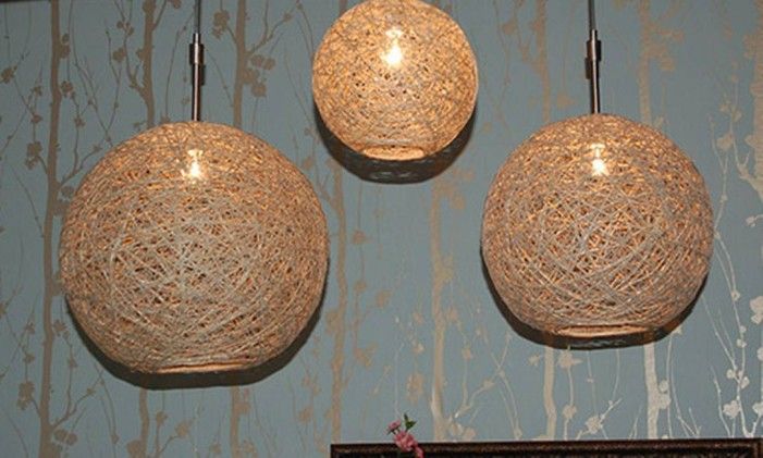 Faça Você Mesmo Uma Luminária Pendente De Sisal Diy Lace Lamp Shade Chandelier Diy Lace Lamp Shade Chandelier, Diy Hanging Lampshade Ideas
