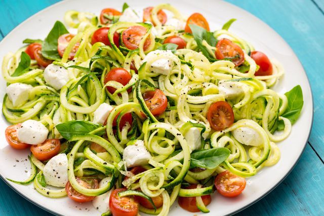 caprese zoodles caprese zoodles