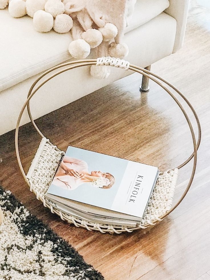 Woven magazine rack | Simple elegant homeware design