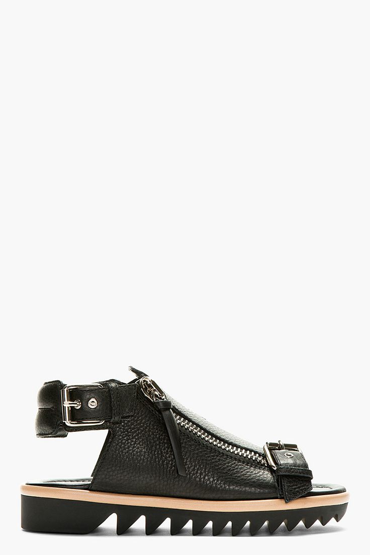 97 best GUSEPPE ZANOTTI MAN & WOMENS images on Pinterest | Flats ... Giuseppe Zanotti Black Grain Leather Olmo Zip Sandals