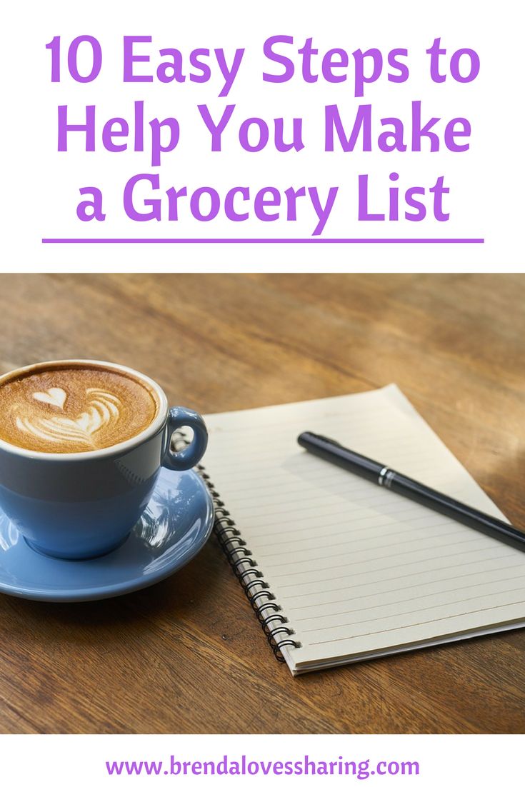 Do you hate making your weekly grocery list? It doesn’t need to be difficult when you use a grocery list template. Cut down the time to plan your shopping using a master grocery list. Find out my 10 steps process to conquer the shopping list and grab a free printable grocery list to get you started! via @brendasharing