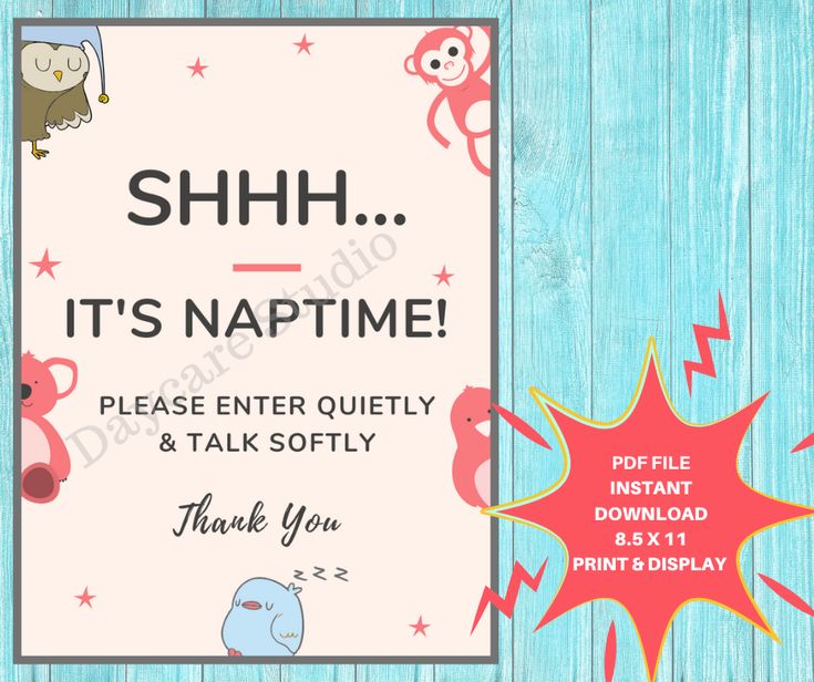 Babies Sleeping Sign Daycare Printable Be Quiet Nap time Poster Babies Sleeping Sign Daycare Printable Be Quiet Nap time Poster