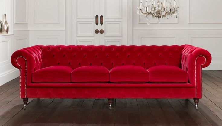Red Chesterfield Sofa Wood Background Living Rooms Design Velvet Velvet Chesterfield Sofa, Red Tufted Sofa Set