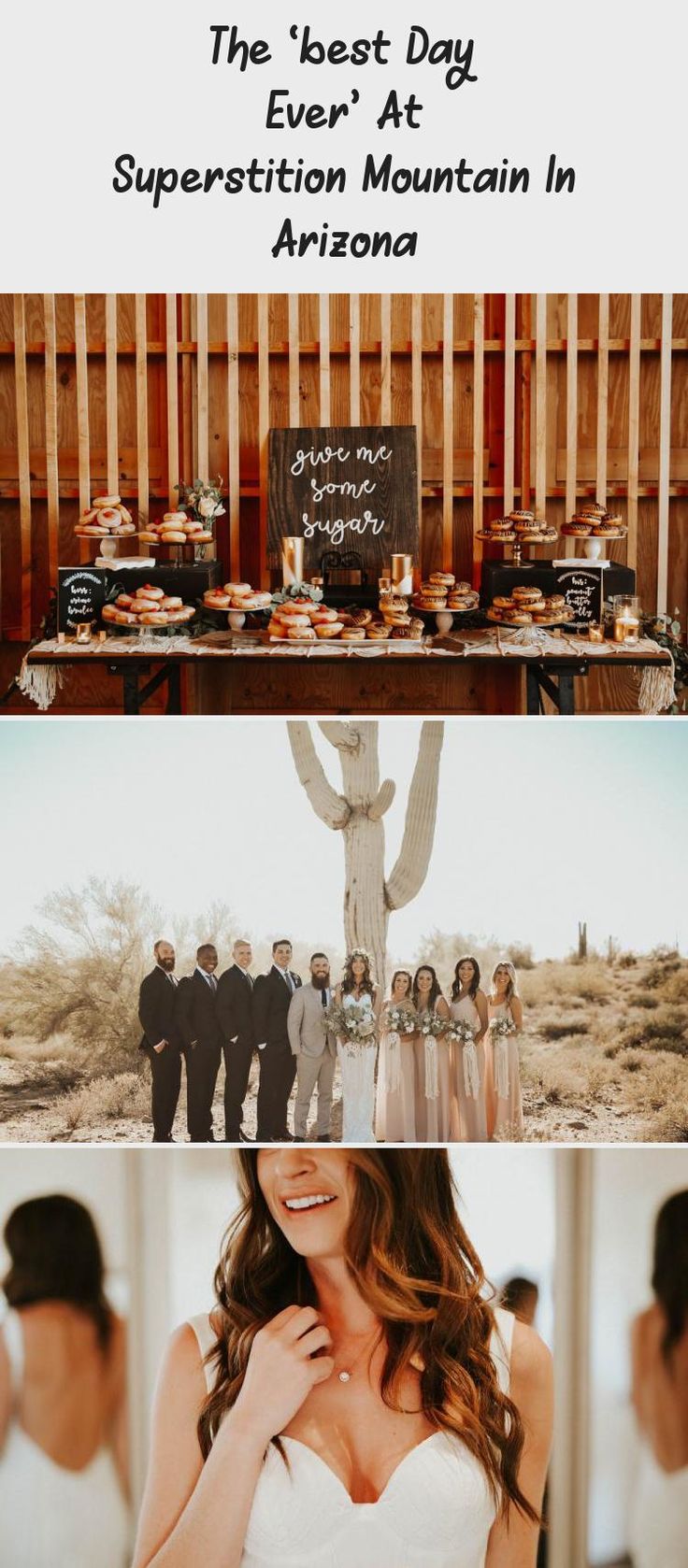 The 'Best Day Ever' at Superstition Mountain in Arizona - Tremaine Ranch. A Bride and Her Bridesmaids at a Desert Wedding. #dreamwedding #arizonawedding