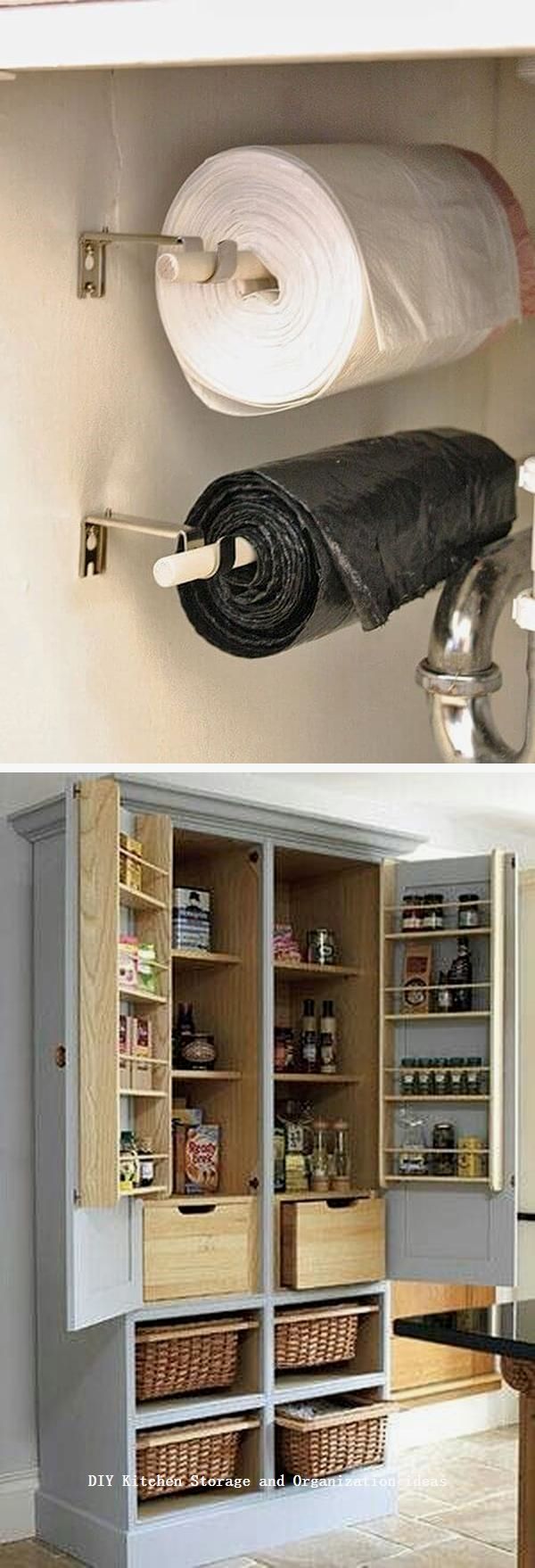 12 Diy Kitchen Storage Ideas For More Space In The Kitchen Organization Küchenschränke Und Regale Aufbewahrung Selbstgemacht Aufbewahrung Küche