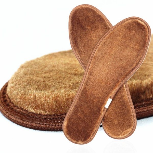 Warm Heated Insoles Soles For Shoes Winter Thick Pad Snow Boots Fur Insoles Pad.