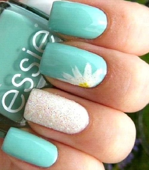 Without The Sparkly Nail And Flower On Thumb Without The Sparkly Nail And Flower On Thumb