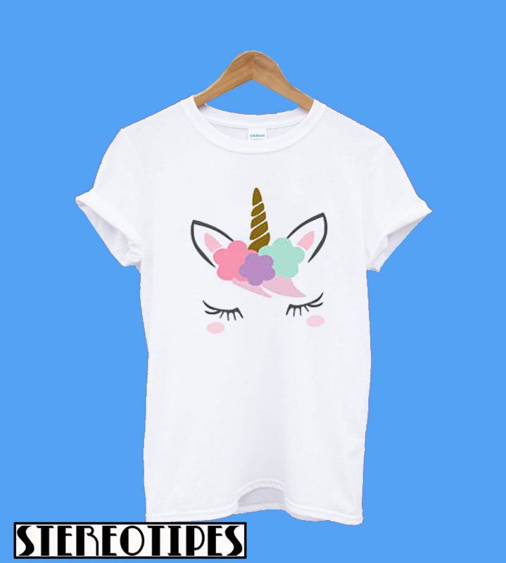 7 ate 9 Apparel Girls Halloween Unicorn T-Shirt