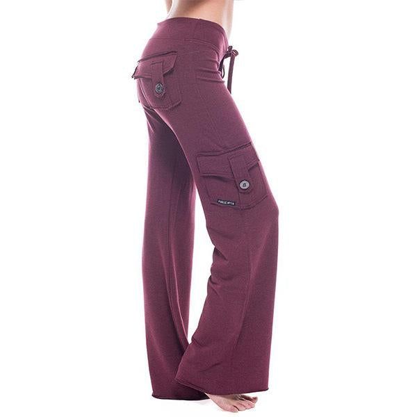 AMSKY Womens Yoga Pants Women Elastic Yoga Leggings Pants with Pockets High Waist Dacron Stretchy Workout Pants AMSKY Womens Yoga Pants Women Elastic Yoga Leggings Pants with Pockets High Waist Dacron Stretchy Workout Pants