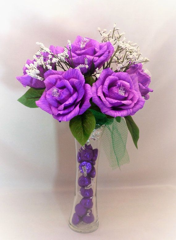 38 best my crepe paper flowers with chocolote inside images on pinterest paper rose flower making
