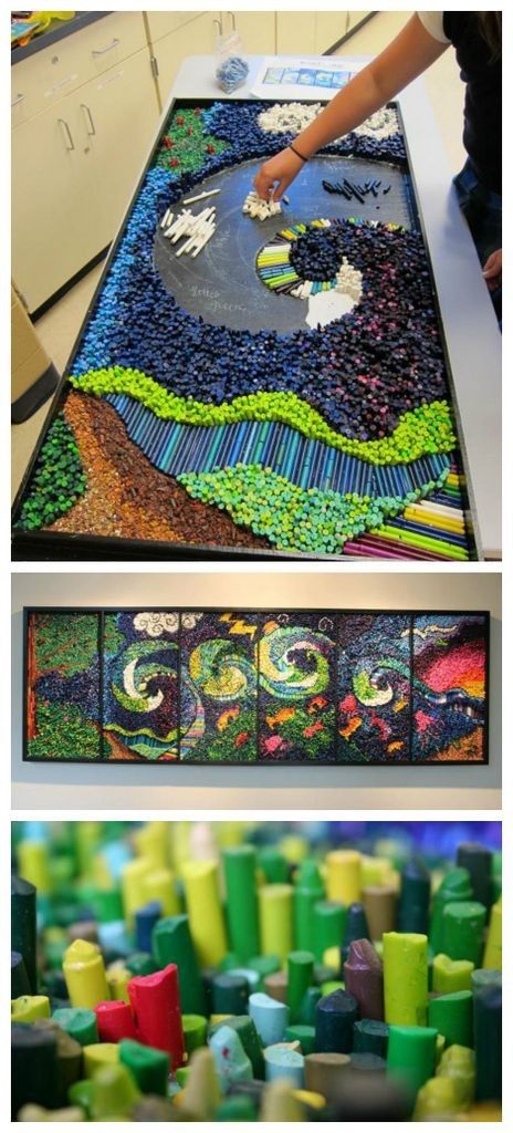 THIS IS AMAAAAAZING! All made with crayons! UNBELIEVABLE! Craftionary