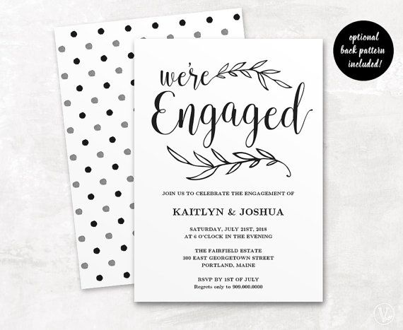 black invitation template