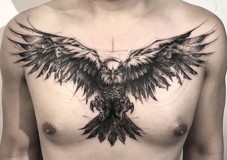 Wolf With Half Geometric Design Minimalist Guys Chest Tattoos Modern Tattoos Geometric Tattoo Geometric Animal Tattoo