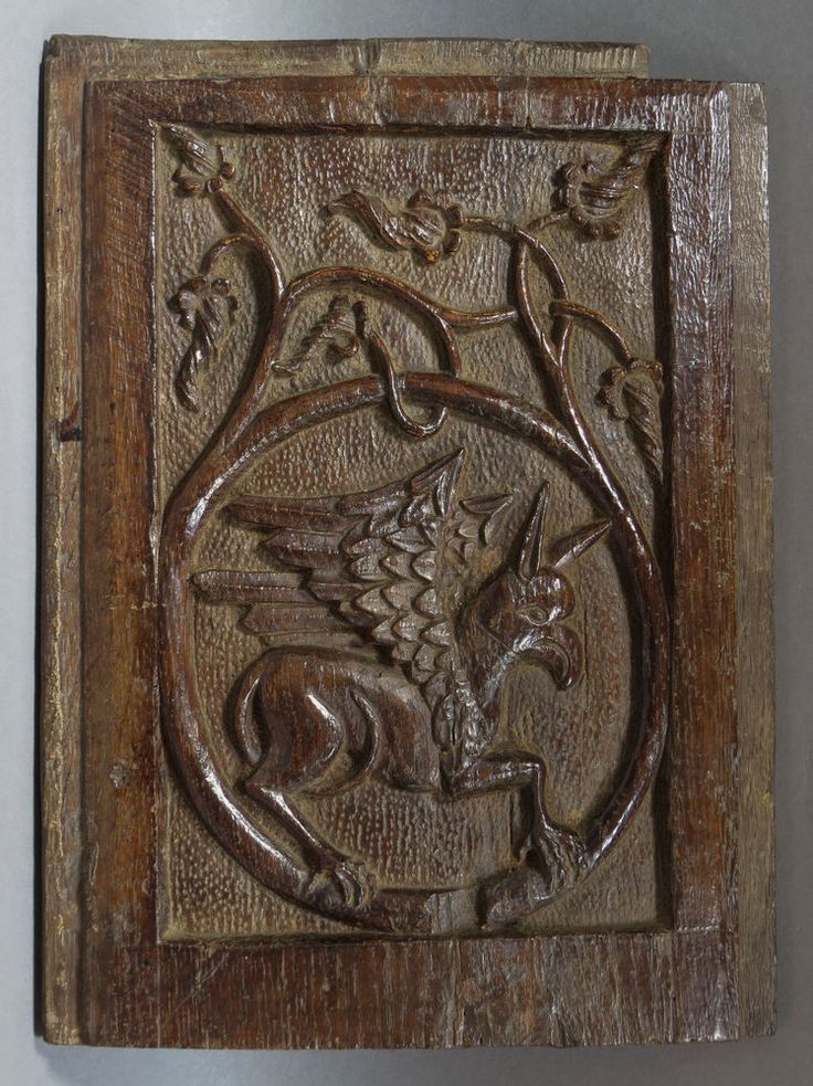 An interesting, late medieval Gothic carved oak panel ...