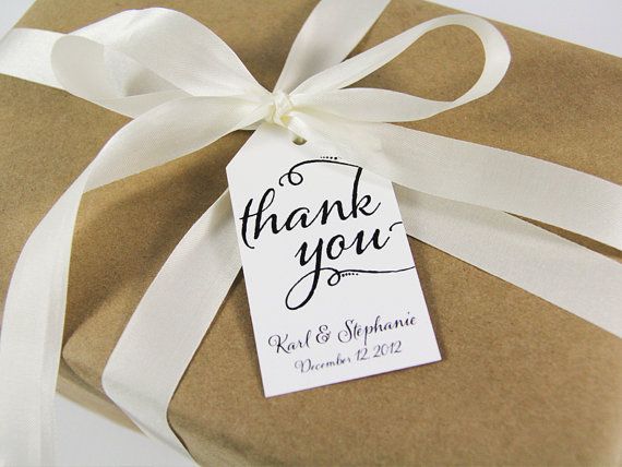 wedding thank you tags