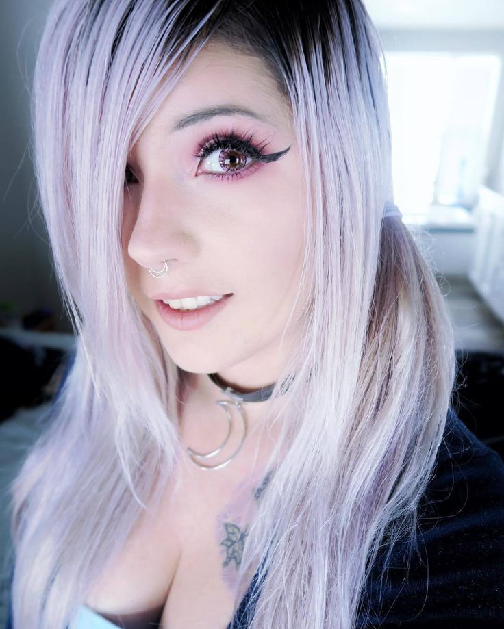 Emo girl blond hair