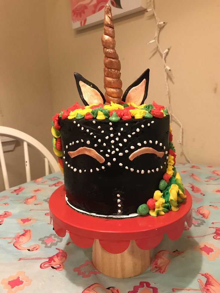 Download Wakanda/Black Panther inspired unicorn cake [homemade ...