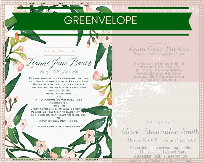 29 best Funeral Reception Invitations images on Pinterest - funeral invitation cards 29 best Funeral Reception Invitations images on Pinterest - funeral invitation cards