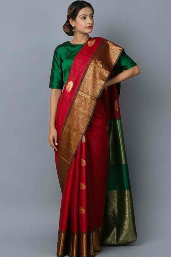 Latest Refreshing Maroon Colored Wedding Wear Soft Silk Saree