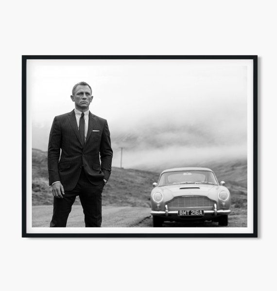 James Bond 007 Daniel Craig Classic Movie Premium METAL Poster Art Print Gift
