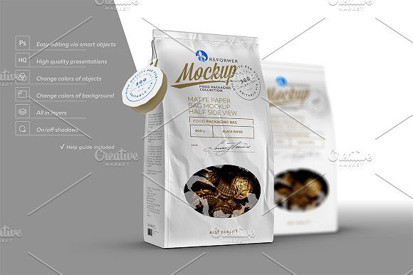Download Paper Bag with Window Poster Mockup | Poster mockup ...