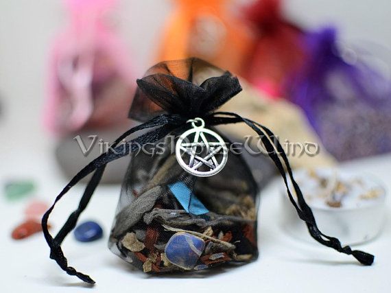 Mojo Bag Wicca Gris Spell Herbs Sachets Witch Bags Mojo Bag Gris Spell Herbs Sachets Wicca Bags Good Luck Amulet Hoodoo Runes Charm Herbal Protection Talisman