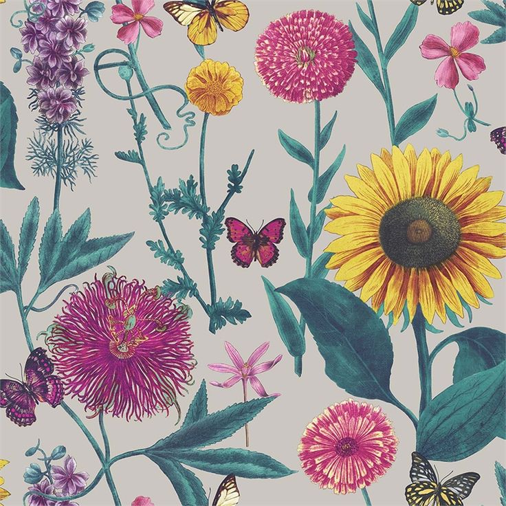 Homebase UK | Multicoloured wallpaper, Colorful wallpaper, Floral wallpaper