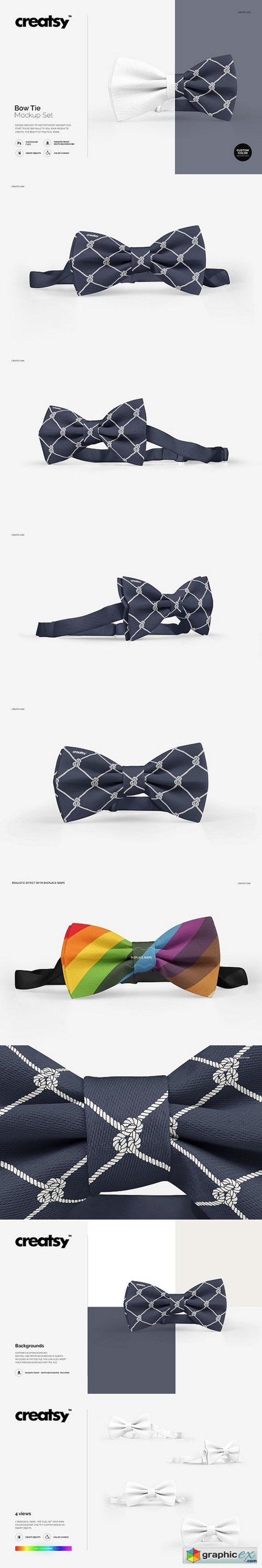 Download Bow Tie Mockup Set | Mockup, Bows, Tie