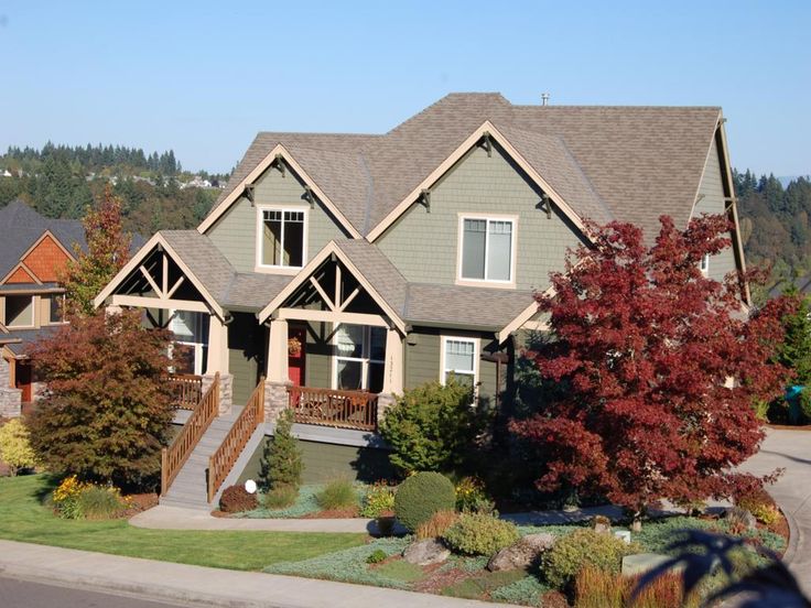 Terrific Exterior Home Colors Using Light Oak Wood Front Porch Staircase Along With Craftsman Style Home Terrific Exterior Home Colors Using Light Oak Wood Front Porch Staircase Along With Craftsman Style Home