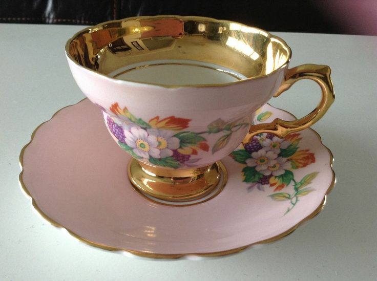108 Best Tea Cups Rosina Images On Pinterest Dish Sets Cup Rosina England Pink Gold Trim Flowers Bone China Tea Cup Set