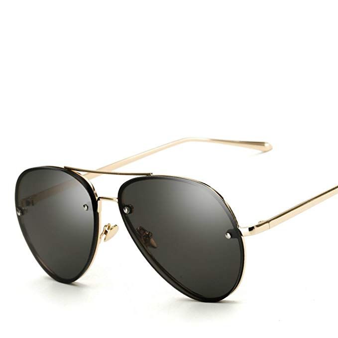 Oversized Aviator Sunglasses Vintage Retro Gold Metal Frame Colorful Lenses 62mm Oversized Aviator Sunglasses Vintage Retro Gold Metal Frame Colorful Lenses 62mm