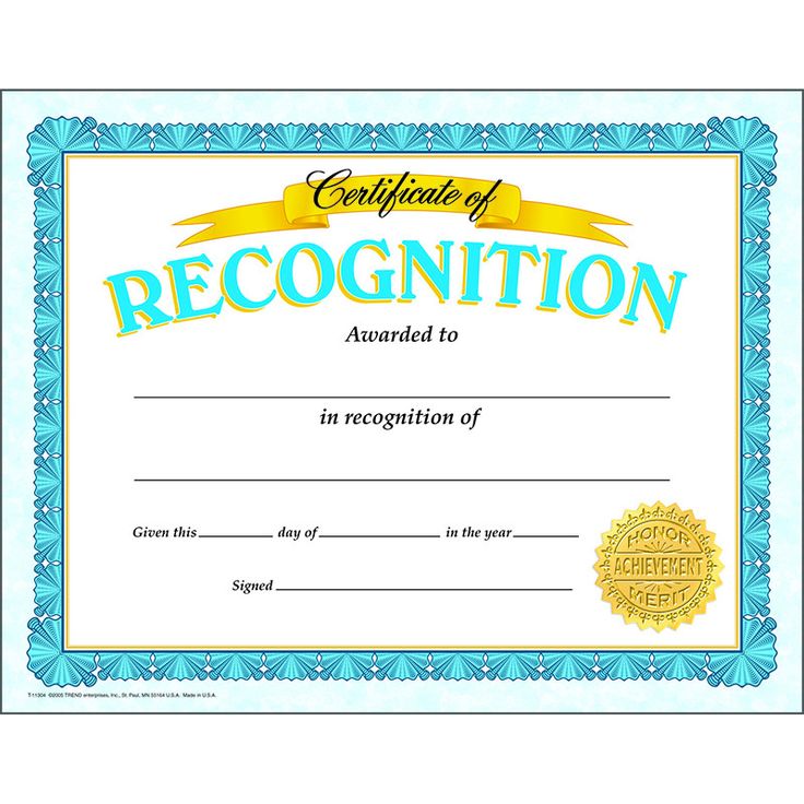 certificate of recognition classic certificate of elementary award certificate