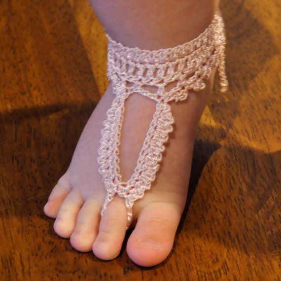 New Baby Girl Barefoot Crochet Handmade Sandal Shoe Pink/White VERY soft 0-3 yrs New Baby Girl Barefoot Crochet Handmade Sandal Shoe Pink/White VERY soft 0-3 yrs
