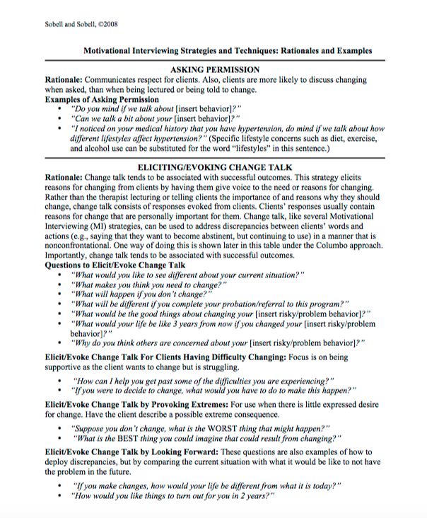 motivational interview questions