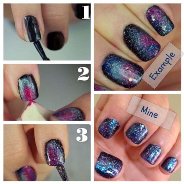 Diy Galaxy Nails Tutorial To For In 2018 Pinterest Diy Galaxy Nails Tutorial To For In 2018 Pinterest And Nail Tutorials
