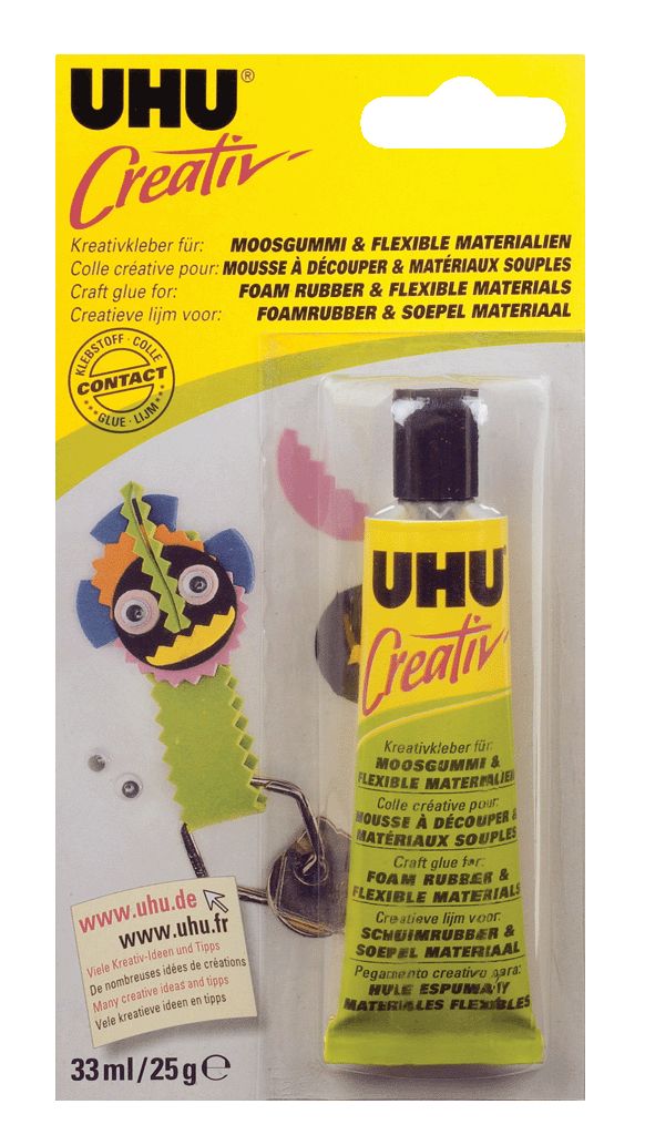 UHU Creativ' Foam Rubber & Flexible Materials Glue/Adhesive - 33ml/25g