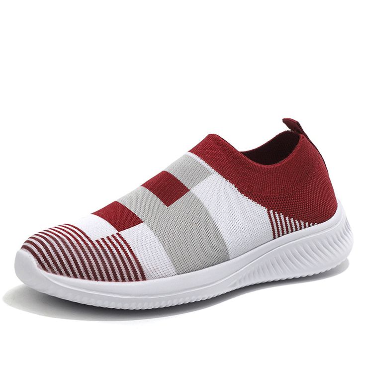 color block flat round toe casual sport sneakers