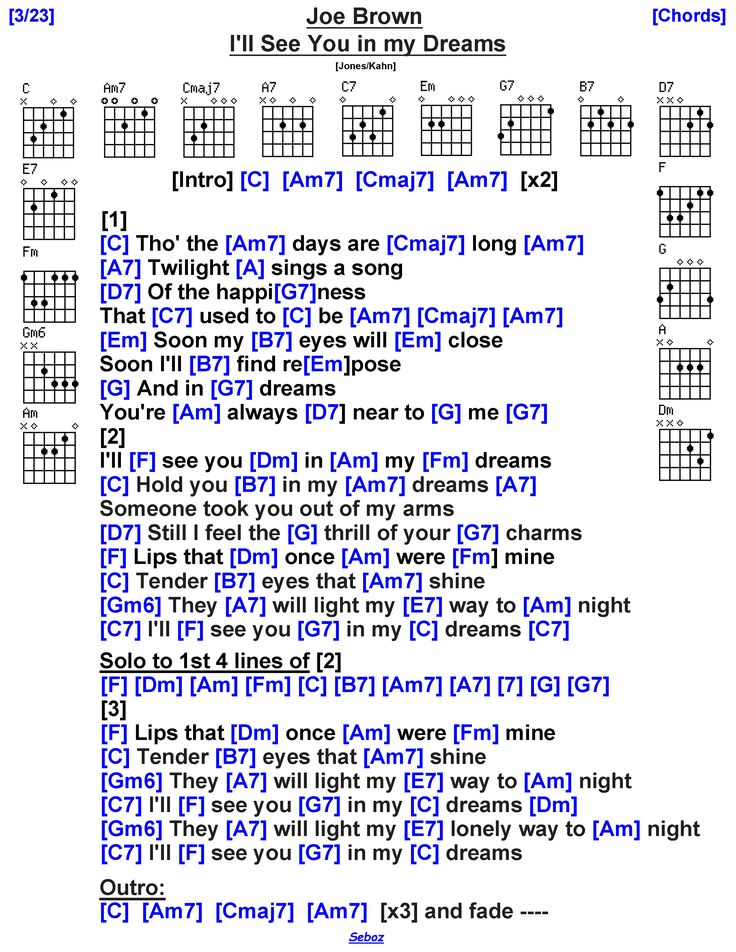 I Ll See You In My Dreams George Harrison Joe Brown - I'll See You in my Dreams | Ukelele songs, Guitar songs