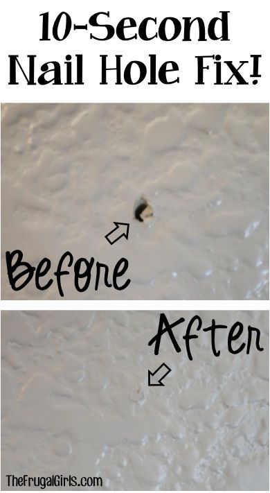 Nail Holes in Wall How to Cover a hole with this EASY 10 Second Fix