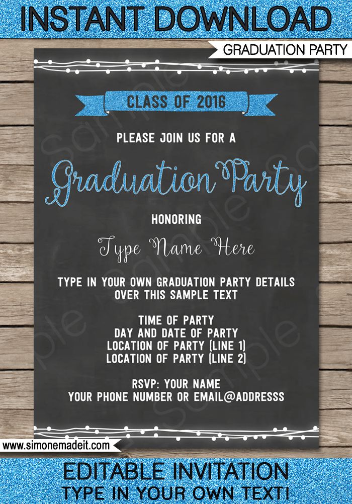 Free Printable <strong>Graduation</strong> Invitations | LoveToKnow Graduation party announcements templates