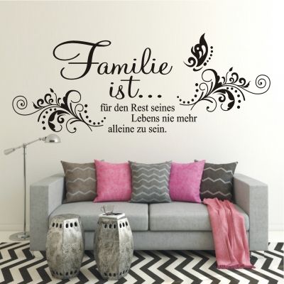 Wandtattoo Lebe Lache LiebeSpruch Modern Deko Idee Wohnzimmer Leben Zitat