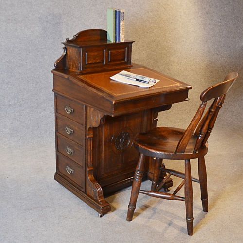 296 Best Steampunk Habitat Images On Pinterest Antique Furniture Antique Davenport Desk Victorian English Oak Pedestal Writing Study Table c1870 - 296 Best Steampunk Habitat Images On Pinterest Antique Furniture