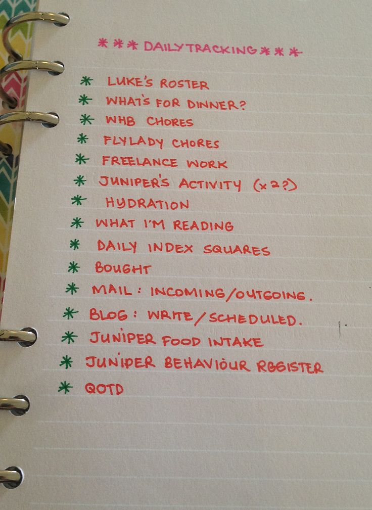Filofax ~ Daily Reminders | Daily reminder, Planner writing, Planner pages