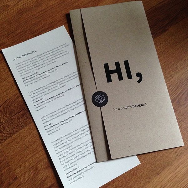 my graphic designer ci including logo business cards and 2 types of cv with client references printed on design papers